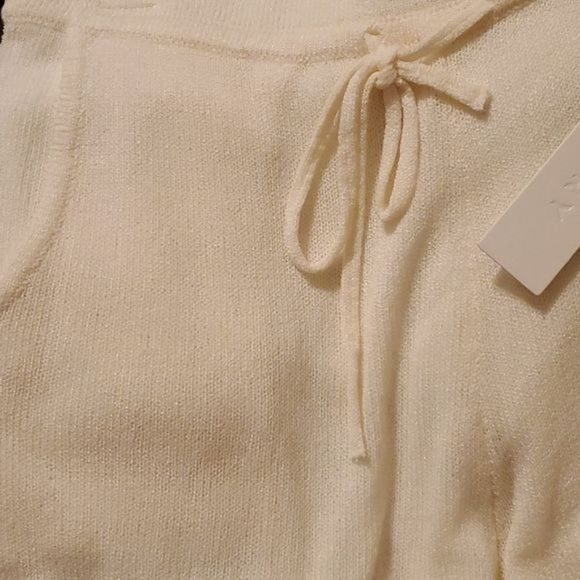 every Large Cream Shorts High Rise Drawstring Knit Shorts Lounge Comfort Beach - Picture 6 of 6